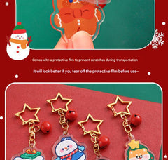 fun reindeer keychain for holiday spirit