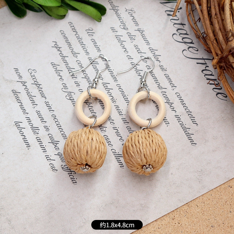 Summer beach chic earrings arrangement