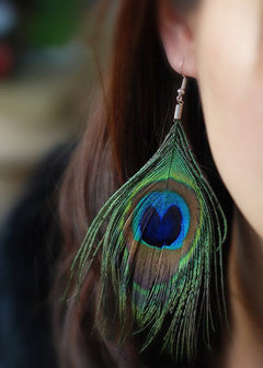 Lightweight long earrings for festive occasions 1