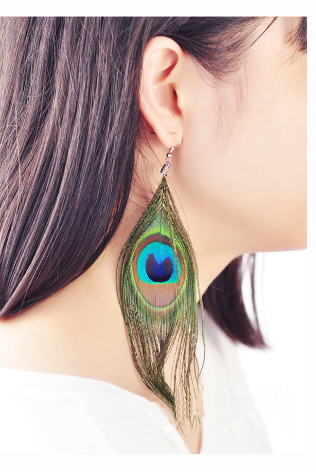 Tassel earrings displayed in beautiful setting 1