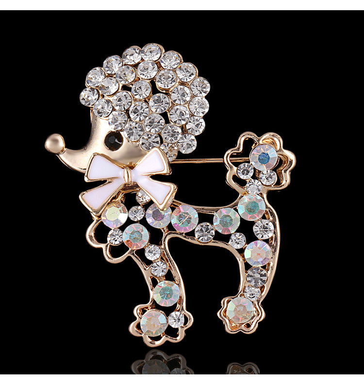 Stylish dog brooch pin detail - Image 2