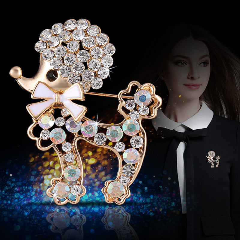 Chic women's brooch styled on a scarf - Image 6