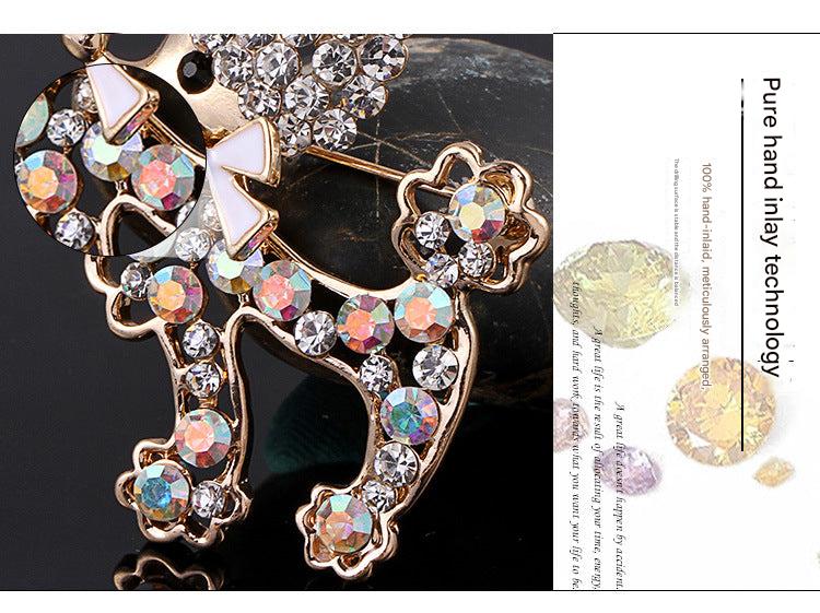 Elegant dog brooch on a blazer - Image 8