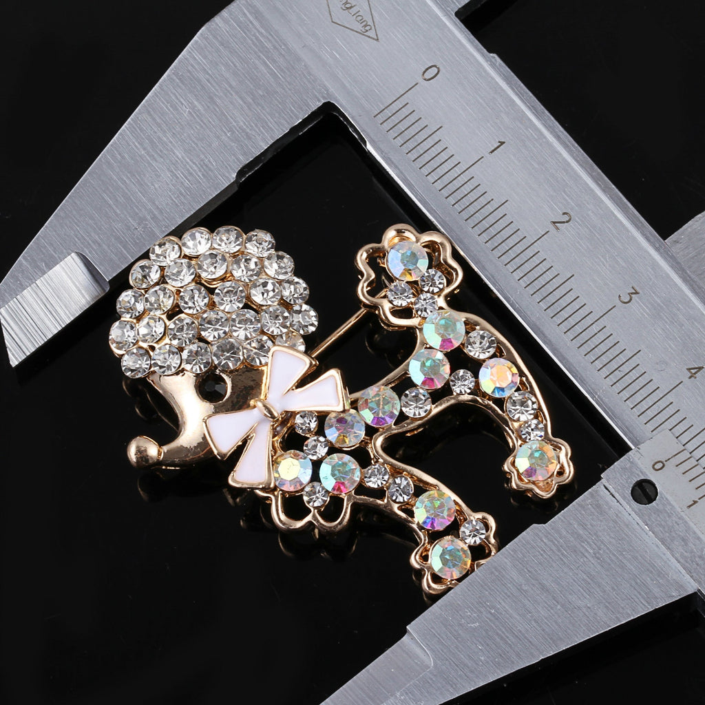 Chic dog brooch showcased in various colours - Image 3