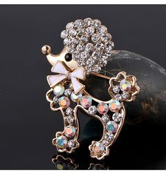 Fashionable alloy dog brooch in casual wear - Image 9