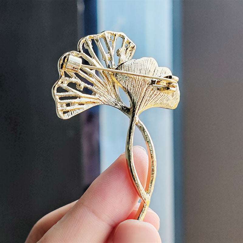 Sparkling brooch against neutral background image 5