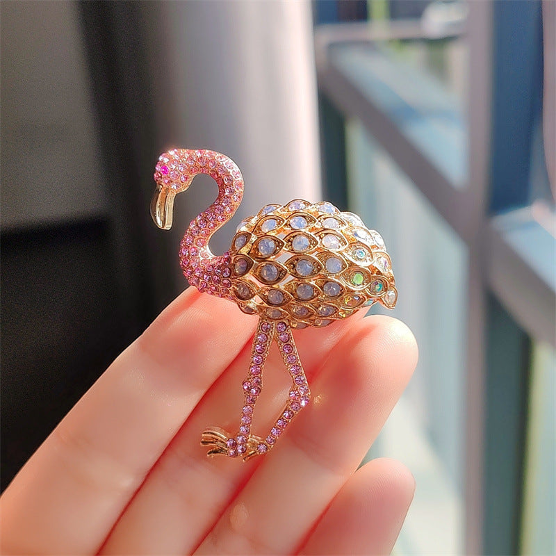 rhinestone brooch glamour close-up