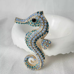 Accessories showcasing blue sea horse design