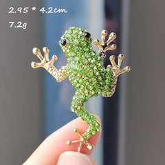 Charming Frog Brooch highlighting fashion versatility