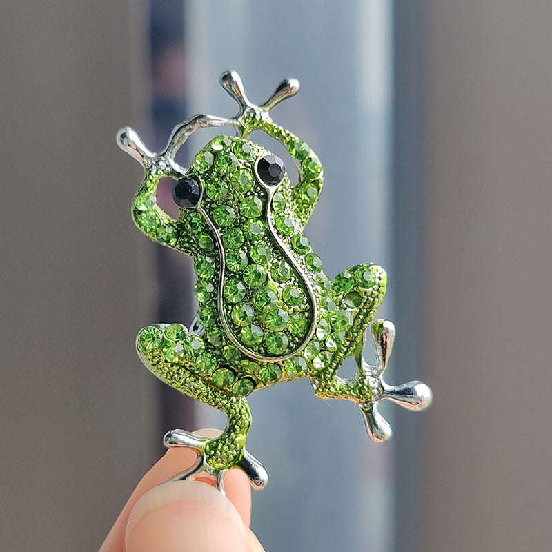 Charming Frog Brooch in multi-colour options