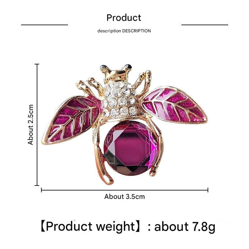 Cute Cartoon Bee Brooch on Model Image 10
