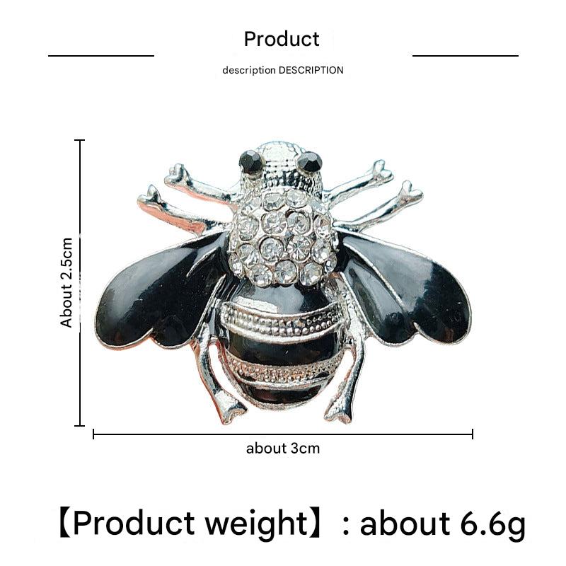Bee Brooch Stylish Accessory on Jacket Image 3