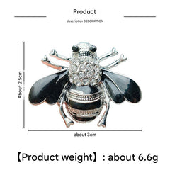 Bee Brooch Stylish Accessory on Jacket Image 3