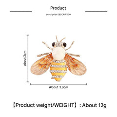 Charming Bee Pin on White Background Image 4