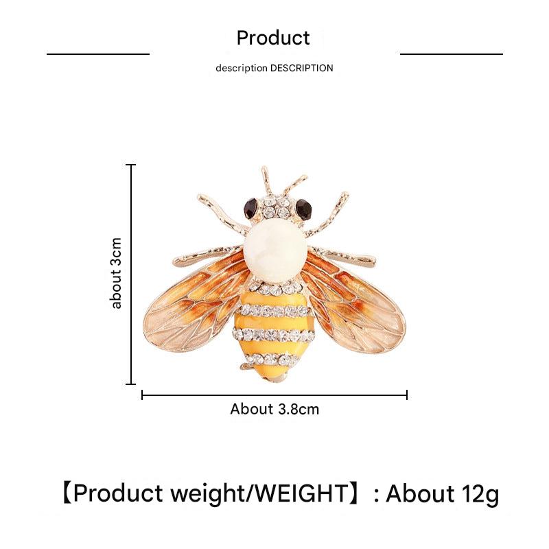 Charming Bee Pin on White Background Image 4