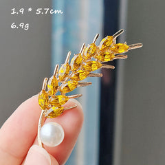 Trendy brooch attached to a jacket