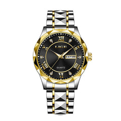 Luminous hands on quartz watch for easy readability