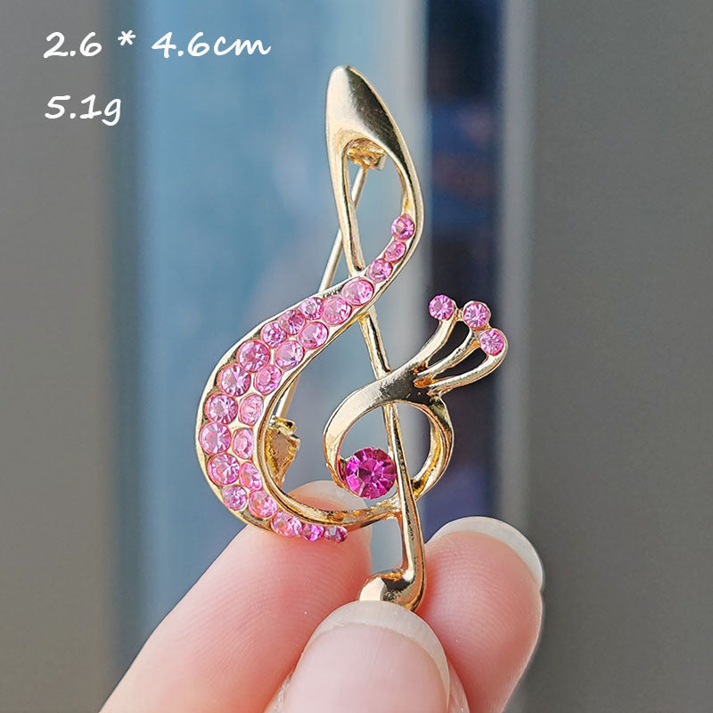 Creative Musical Note Brooch Image 9