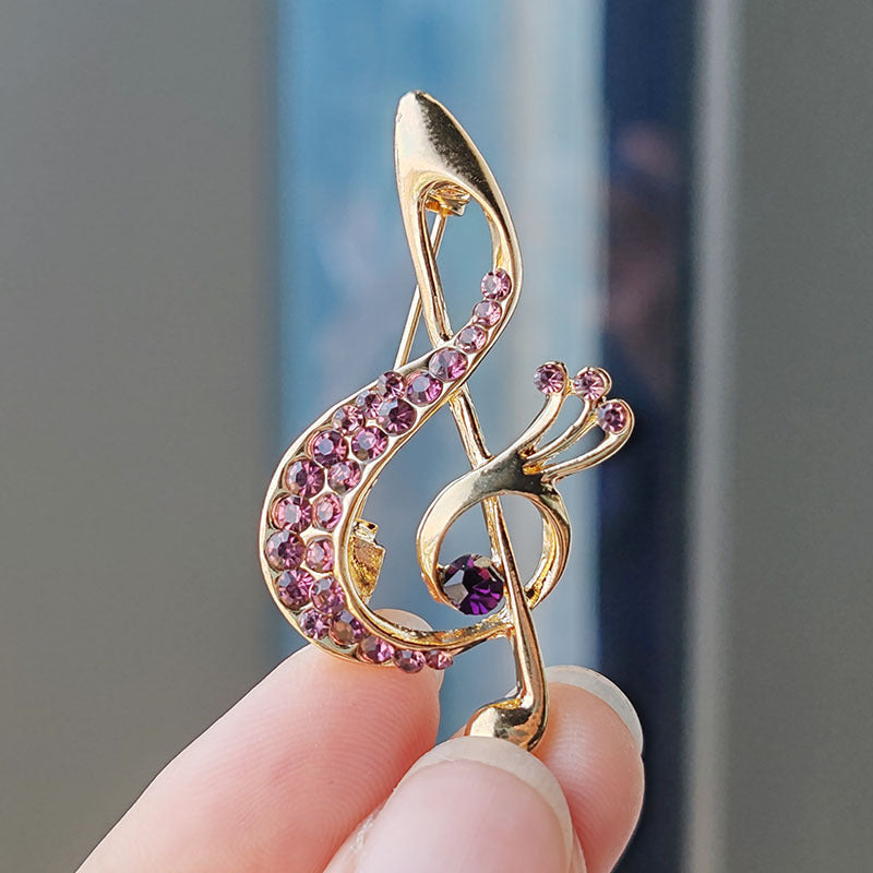 Creative Musical Note Brooch Image 10
