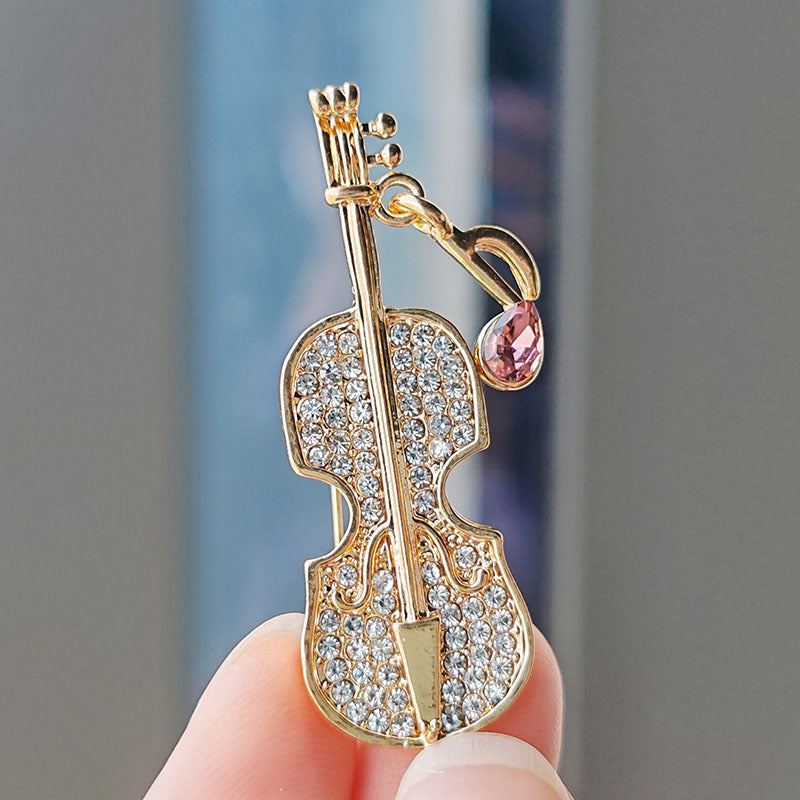 Creative Musical Note Brooch Image 3