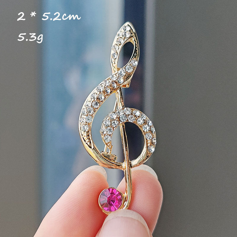 Creative Musical Note Brooch Image 4