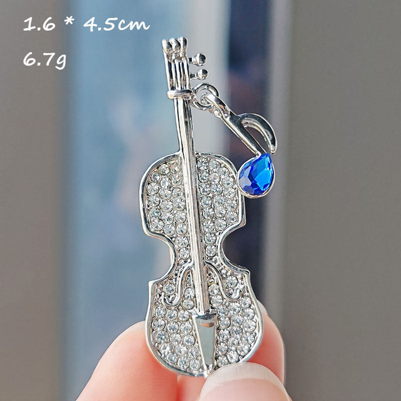 Creative Musical Note Brooch Image 3