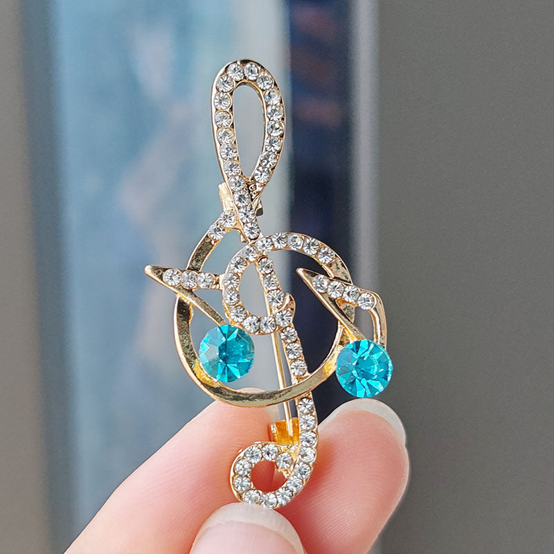 Creative Musical Note Brooch Image 8