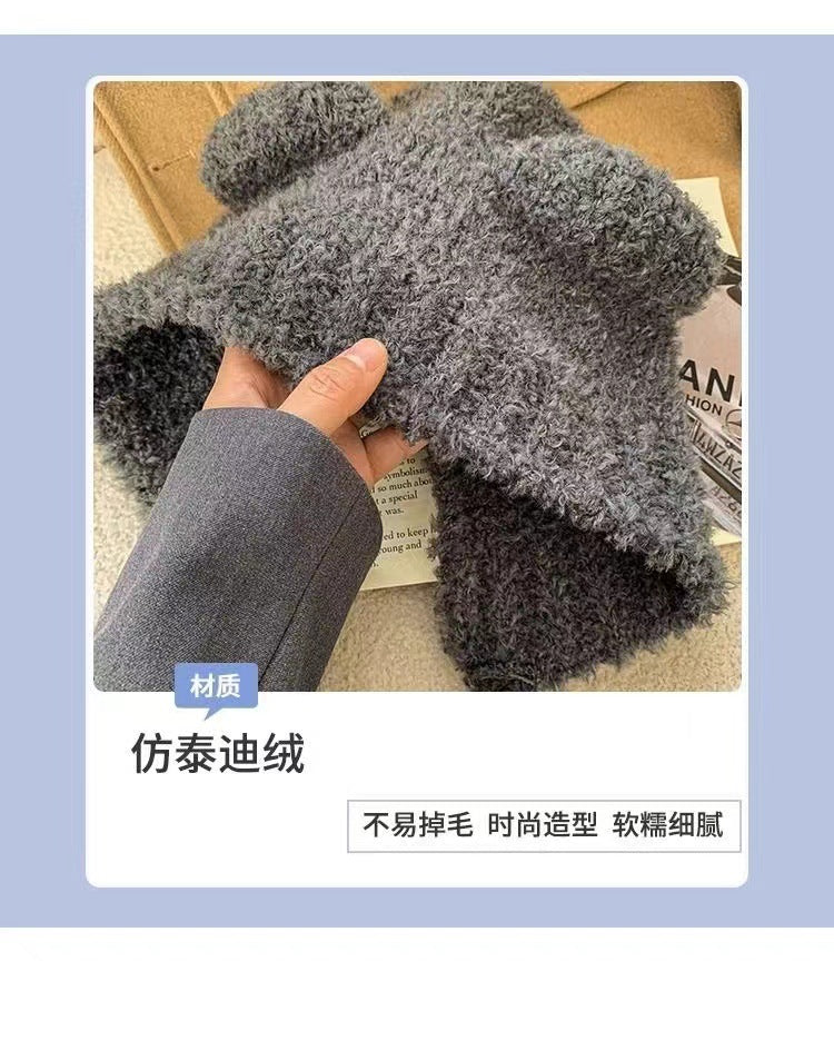 Adorable bear ear winter hat image 1