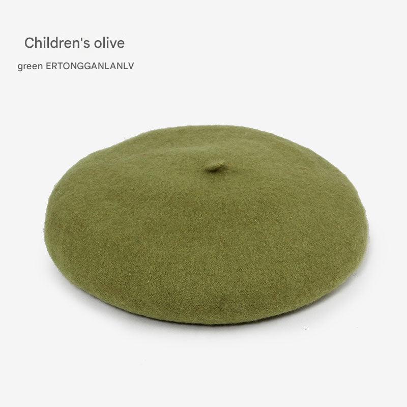 Kids wool beret hat image 7