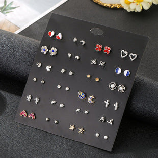 Colorful fox stud earrings for women