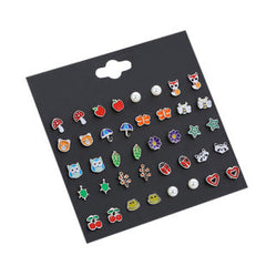Cute frog earrings set - playful and fun