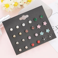 Frog earrings showcased with vibrant colours
