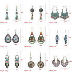 Vibrant Beads and Tassels on Earrings image 10
