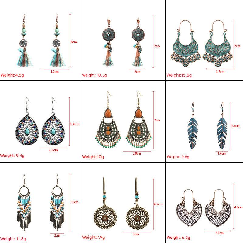 Vibrant Beads and Tassels on Earrings image 10