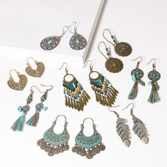 Elegant Fashion Presentation of Tassel Earrings image 3