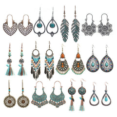 Close-up of Colourful Beads on Tassel Earrings image 2