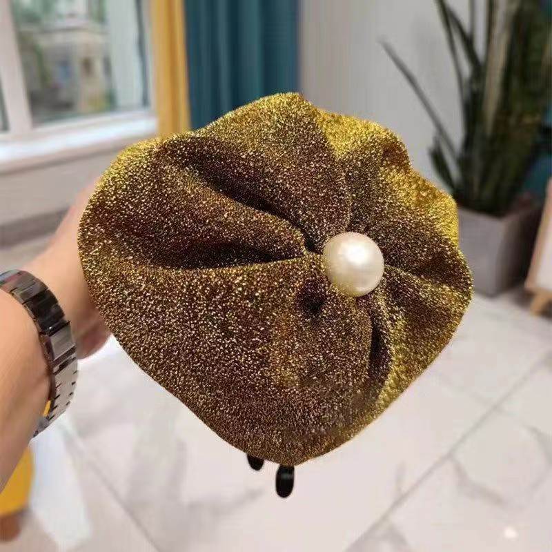 Elegant Retro Pearl Bow Beret Hat Image 9