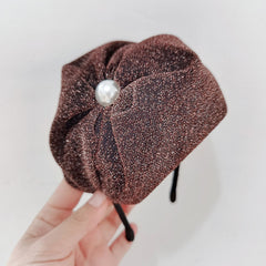 Elegant Retro Pearl Bow Beret Hat Image 6