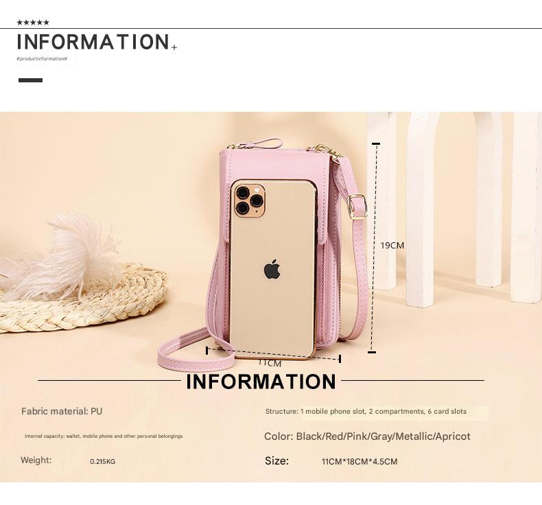 Trendy small purse features organized compartments