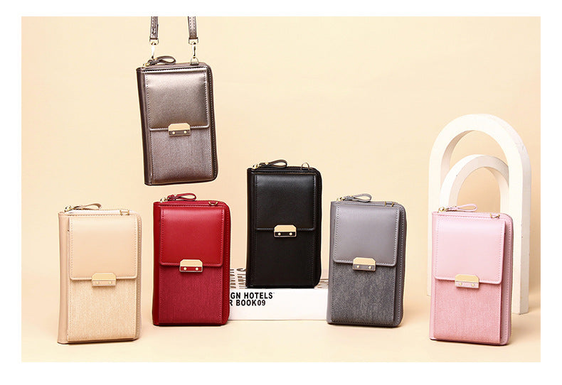 Black versatile shoulder bag for casual use