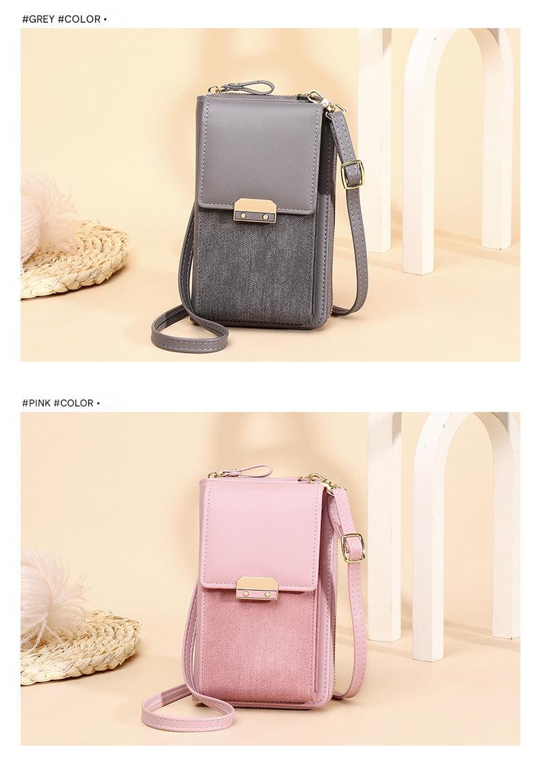 Trendy small shoulder purse in black