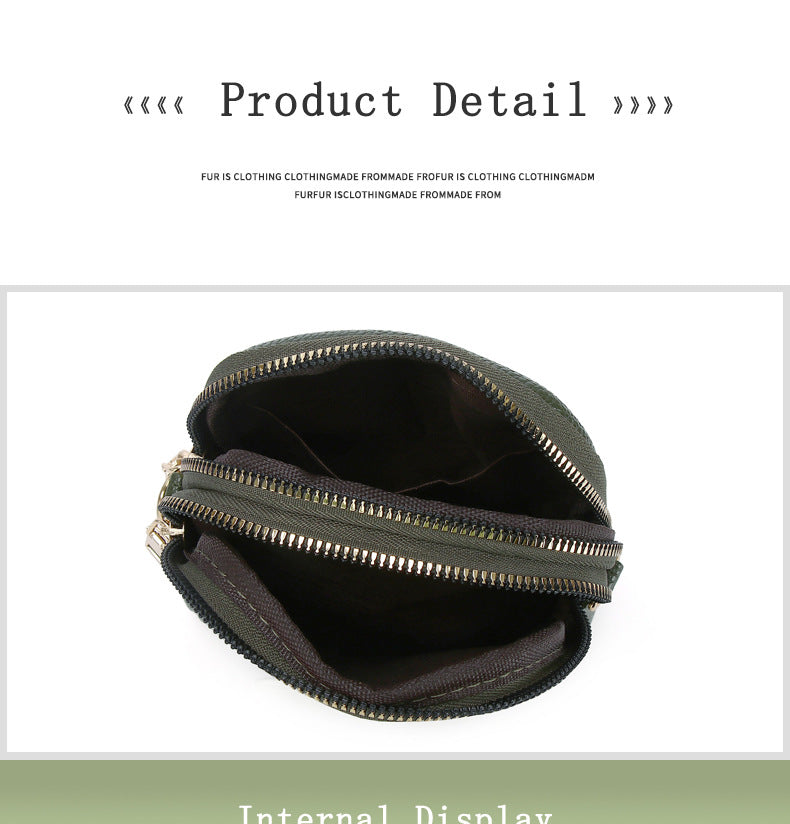 Chic Color-Block Mini Round Bag side view