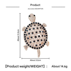 Black turtle brooch perfect for gifts