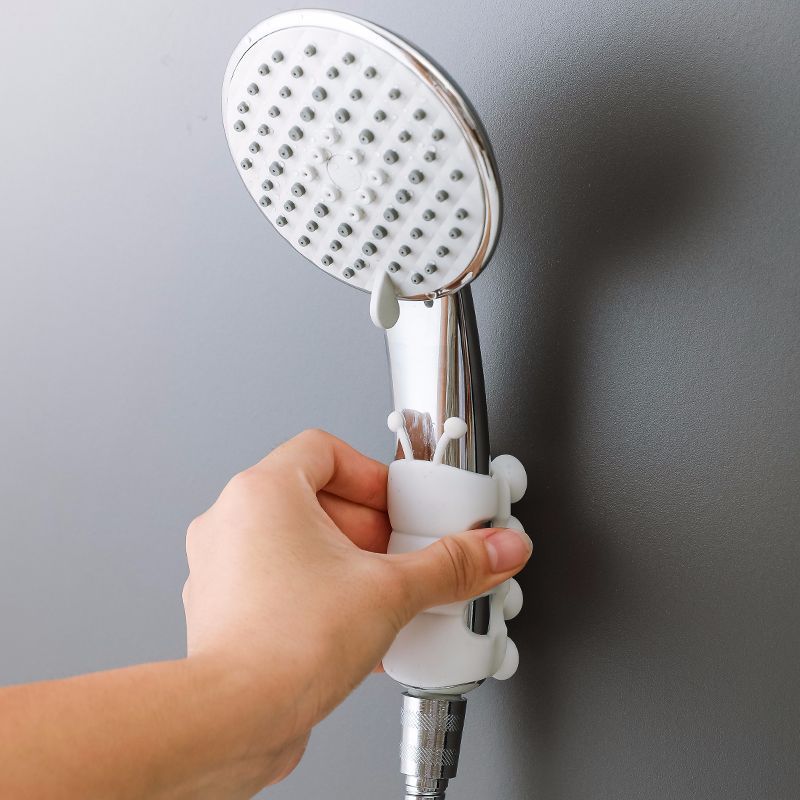 universal silicone shower head holder
