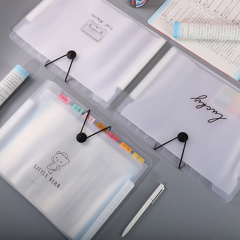 student file bag side view