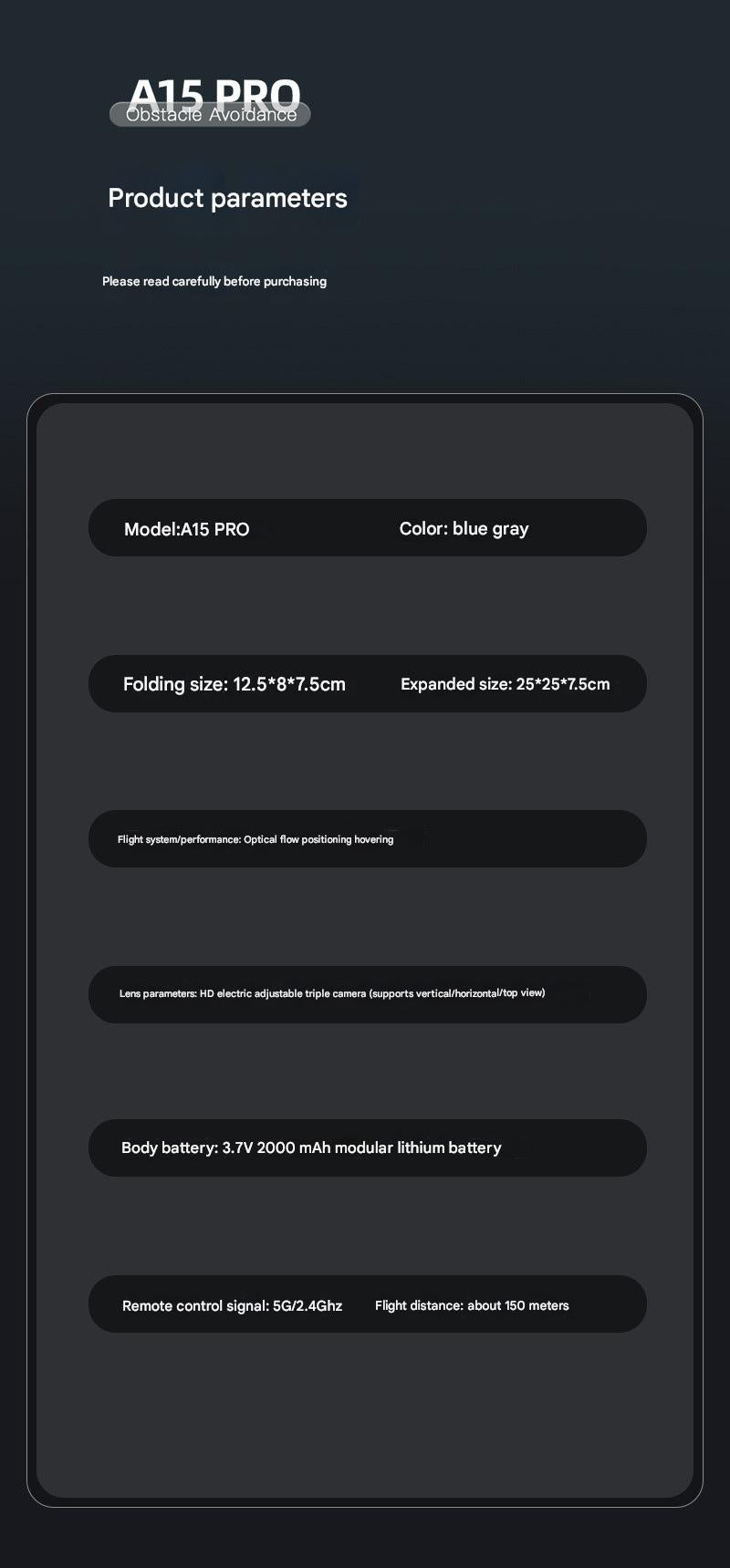 User engaging with A15 drone outdoors