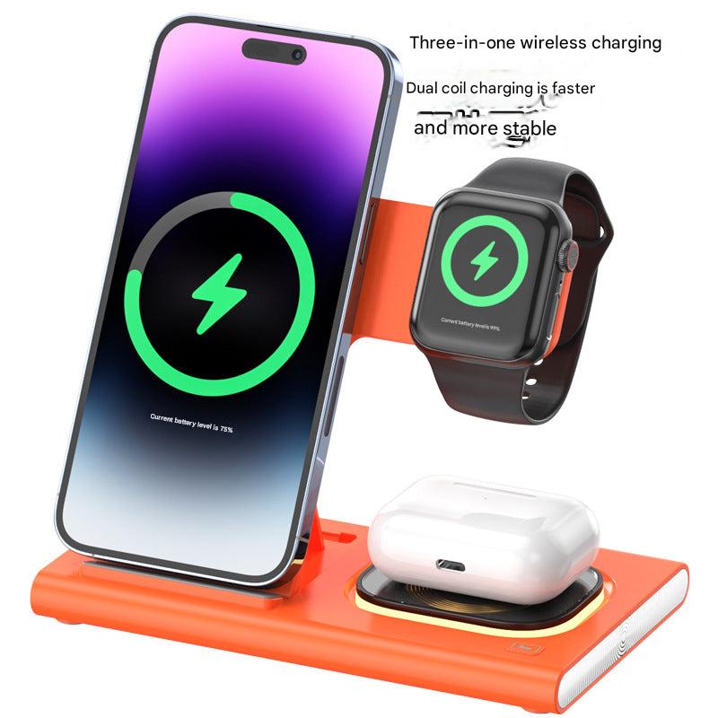 3-in-1 wireless charger front view