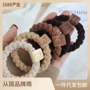 Adorable plush headband for kids in purple color