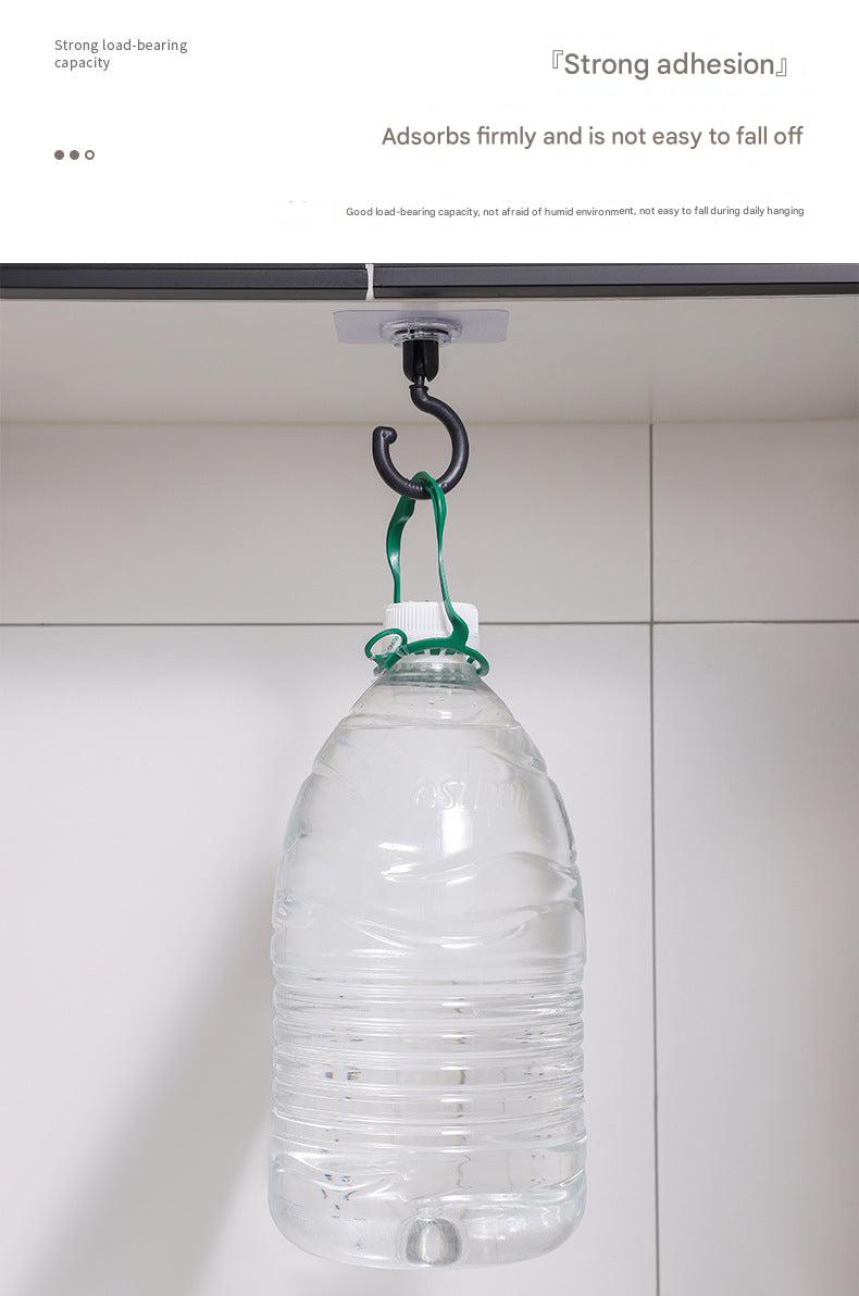 Hook in use holding bag on ceiling