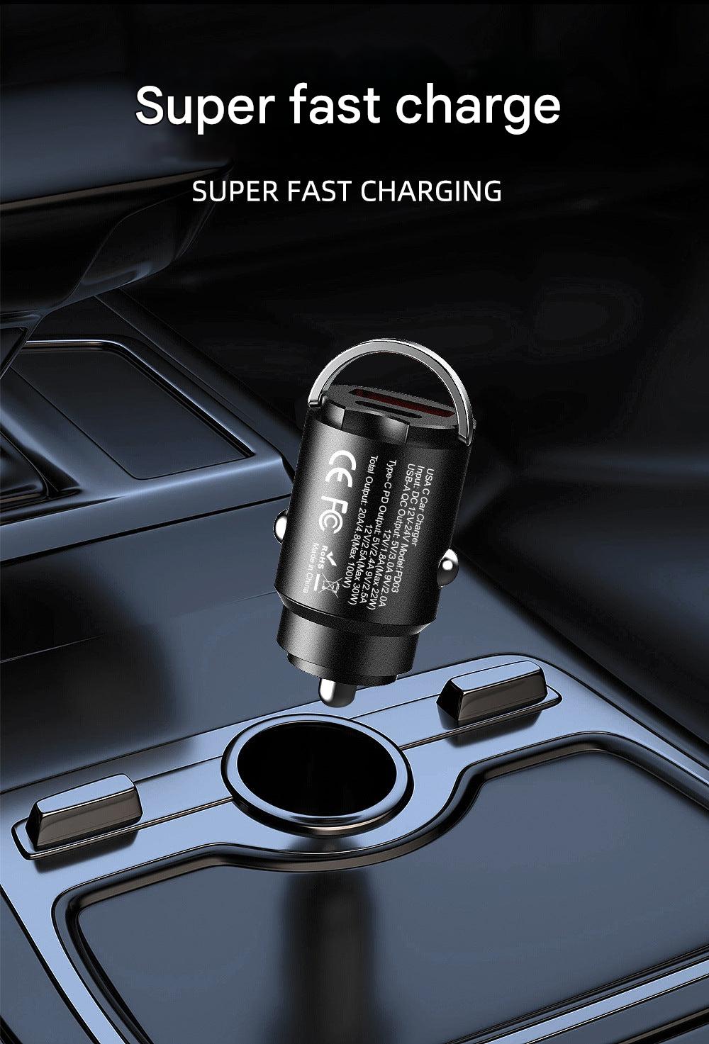 CE certified mini car charger for fast charging